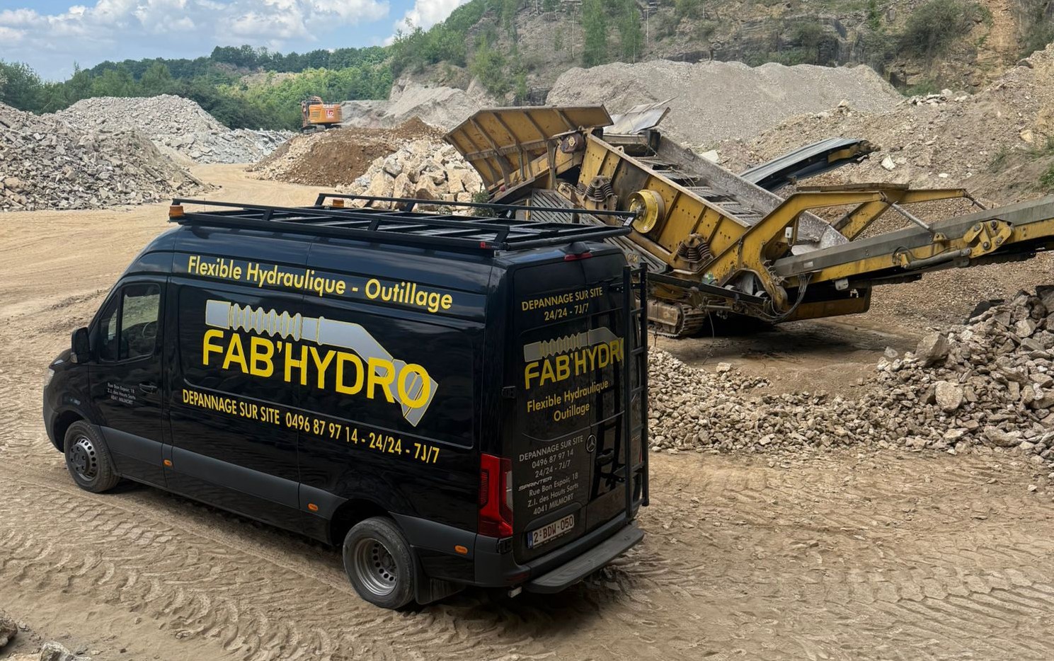 Technicien Fab'Hydro en intervention hydraulique