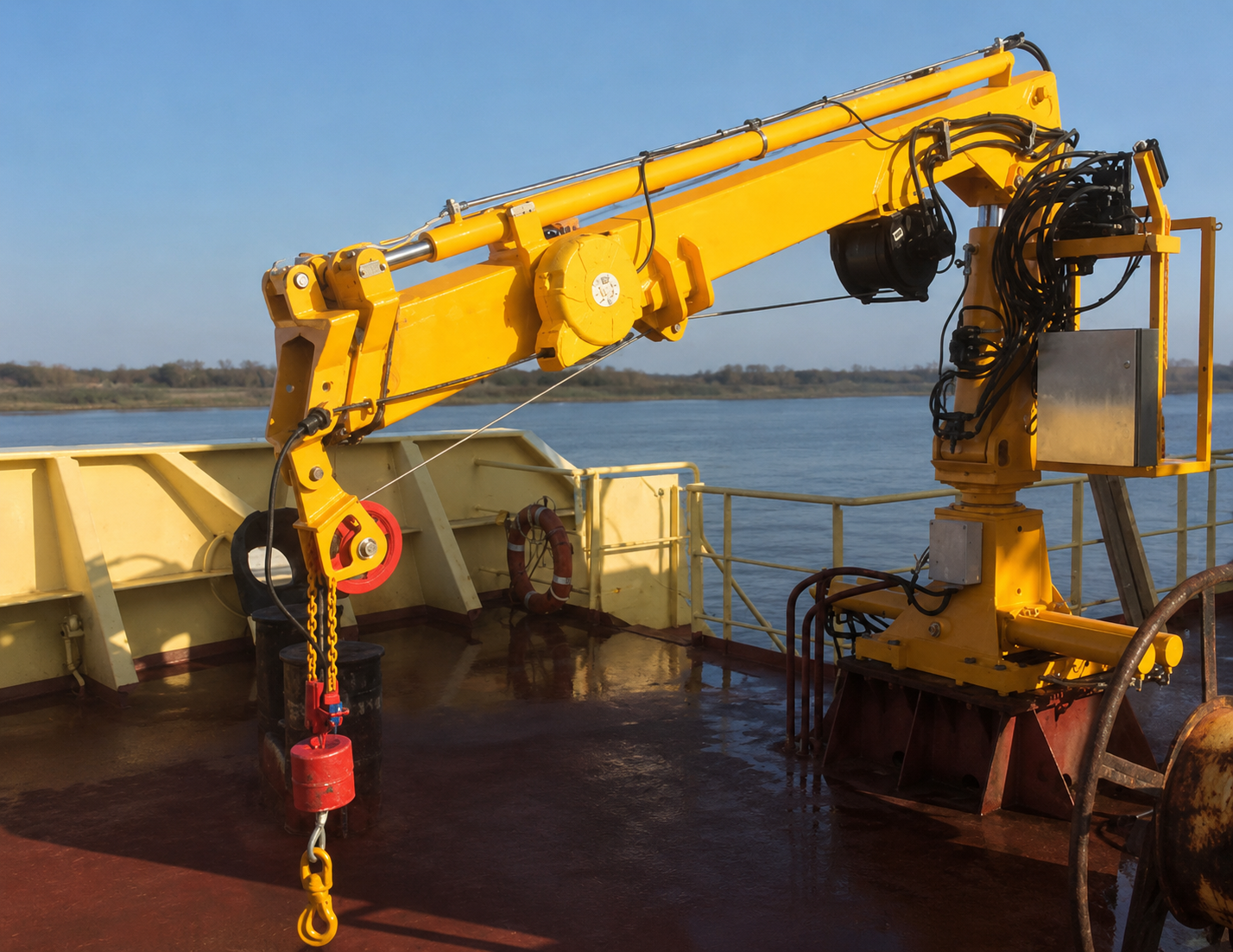 Intervention hydraulique Fab’Hydro sur une péniche
