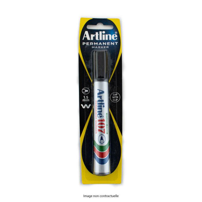 ARTLINE Marqueur permanent EK 107 - NOIR - en blister ARTLINE Marqueur permanent EK 107 - NOIR - en blister