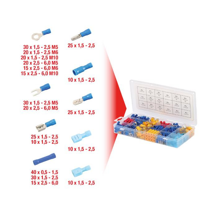 Assortiment de cosses - 360 PCS Assortiment de cosses - 360 PCS