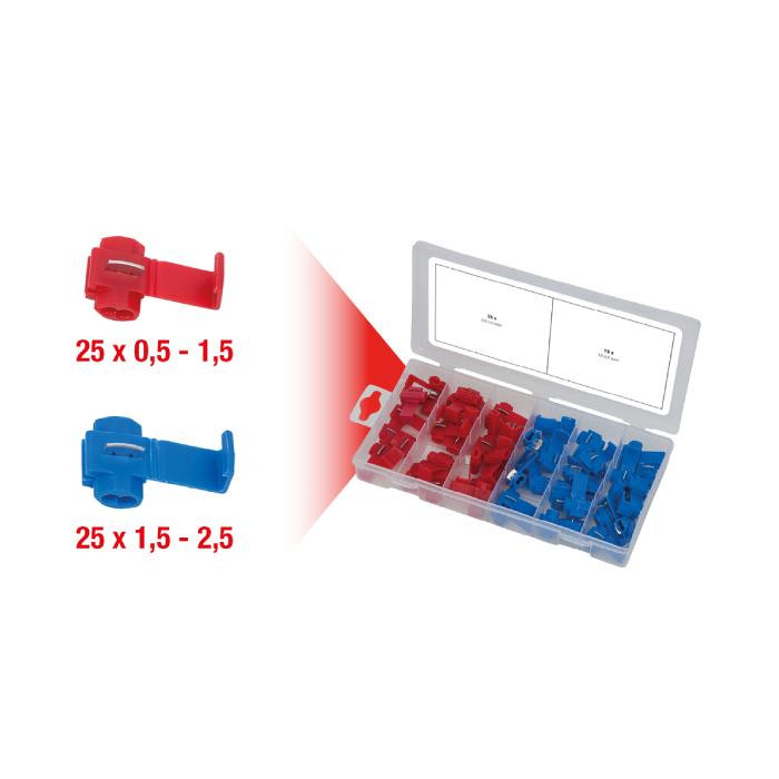 Assortiment de raccords de dérivation - 50 PCS Assortiment de raccords de dérivation - 50 PCS