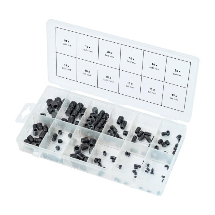 Assortiment de vis sans tête - 160 PCS Assortiment de vis sans tête - 160 PCS