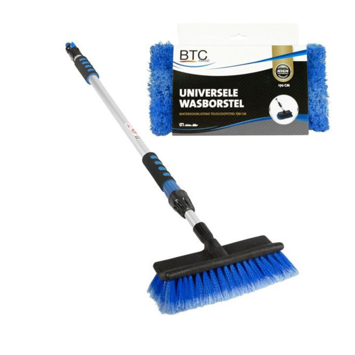 Brosse de lavage universelle à poils souples avec manche téléscopique, 170 cm Brosse de lavage universelle à poils souples avec manche téléscopique, 170 cm