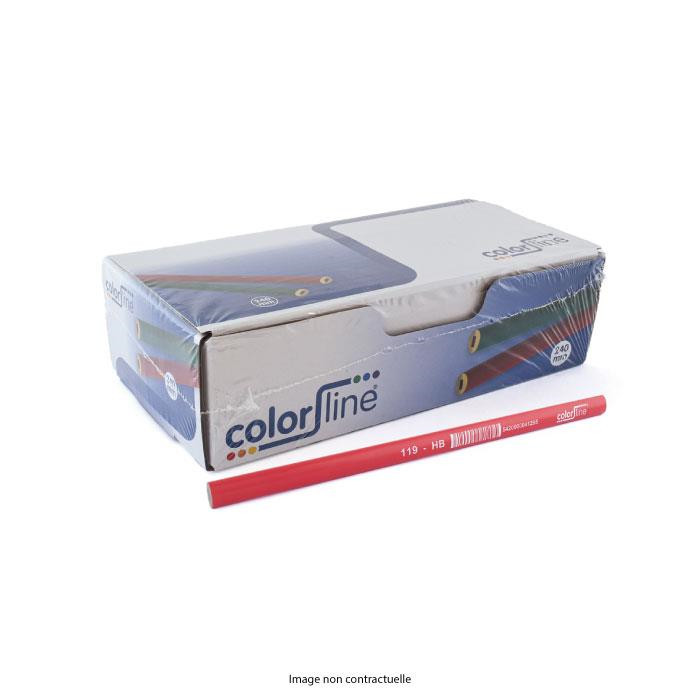 Crayon de menuisier "type 119", forme ovale, laqué rouge - 240 mm - par 100 pcs Crayon de menuisier "type 119", forme ovale, laqué rouge - 240 mm - par 100 pcs