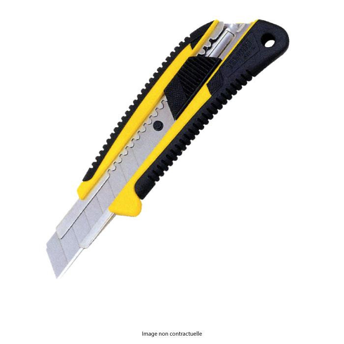 Cutter 18 mm GRI auto-lock avec lame cassable Cutter 18 mm GRI auto-lock avec lame cassable