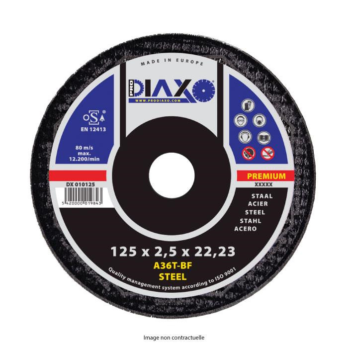 Disque abrasif ACIER - Ø 2,5 mm A36T-BF / Premium Construction Disque abrasif ACIER - Ø 2,5 mm A36T-BF / Premium Construction