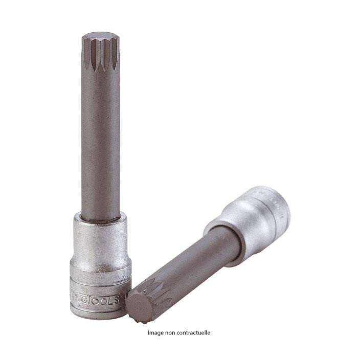 Douille avec embout 1/2 spline 5 L.100mm Douille avec embout 1/2 spline 5 L.100mm