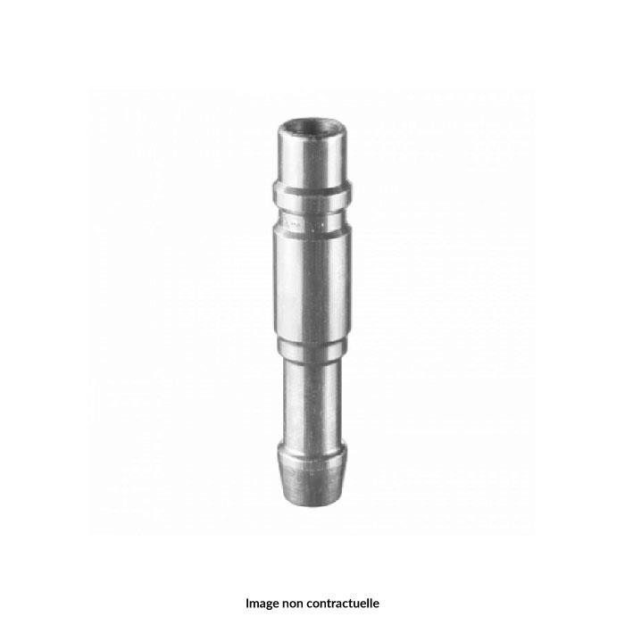 Embout pour flexibles males de 11 mm diamètre avec porte-tuyau - ISO 6150B Embout pour flexibles males de 11 mm diamètre avec porte-tuyau - ISO 6150B