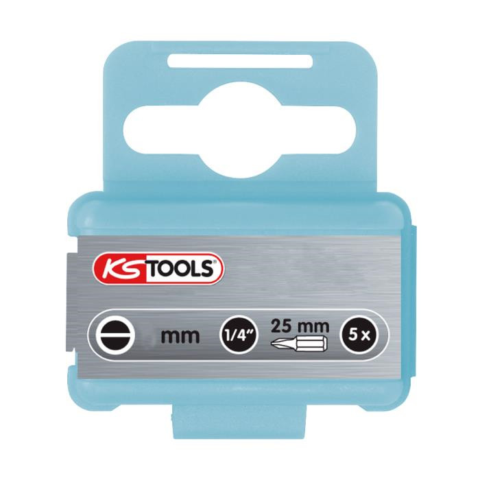 Embouts Inox Edelstahl 1/4" - 25 mm - Taille de l'embout Fente Embouts Inox Edelstahl 1/4" - 25 mm - Taille de l'embout Fente