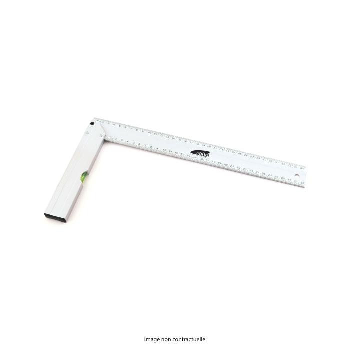 Equerre de menuisier en inox avec niveau Equerre de menuisier en inox avec niveau