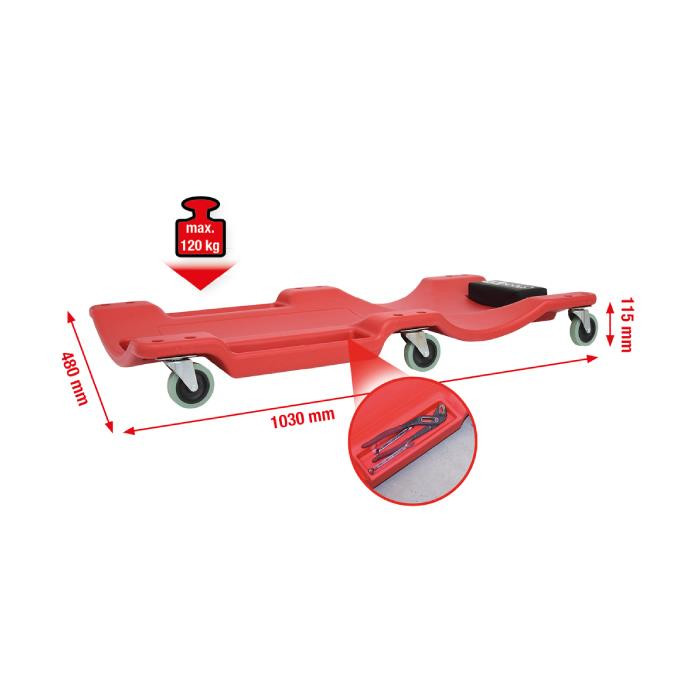 Fauteuil à roulettes pour inspection de véhicules Fauteuil à roulettes pour inspection de véhicules