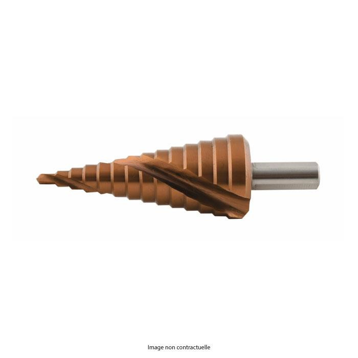 Forêt étagés HSS-E Flûtes à spirale - 9 étages - Forêt étagés HSS-E Flûtes à spirale - 9 étages -