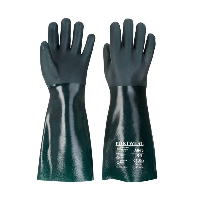 Gant de 45 cm en PVC double trempage A845 Gant de 45 cm en PVC double trempage A845