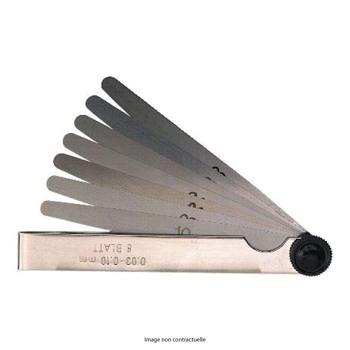 JAUGE D'EPAISSEUR 8bl  0,05-0,50mm JAUGE D'EPAISSEUR 8bl  0,05-0,50mm