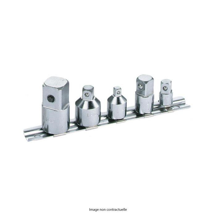 Jeu de 5 réducteurs et augmentateurs sur rack de rangement Jeu de 5 réducteurs et augmentateurs sur rack de rangement