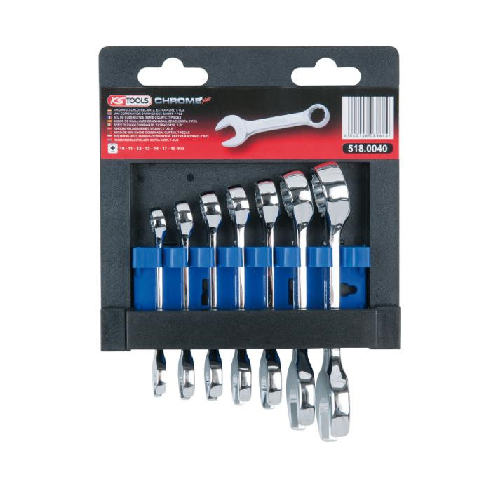 Jeu de clés mixtes courtes Chrome Plus - 7 PCS Jeu de clés mixtes courtes Chrome Plus - 7 PCS