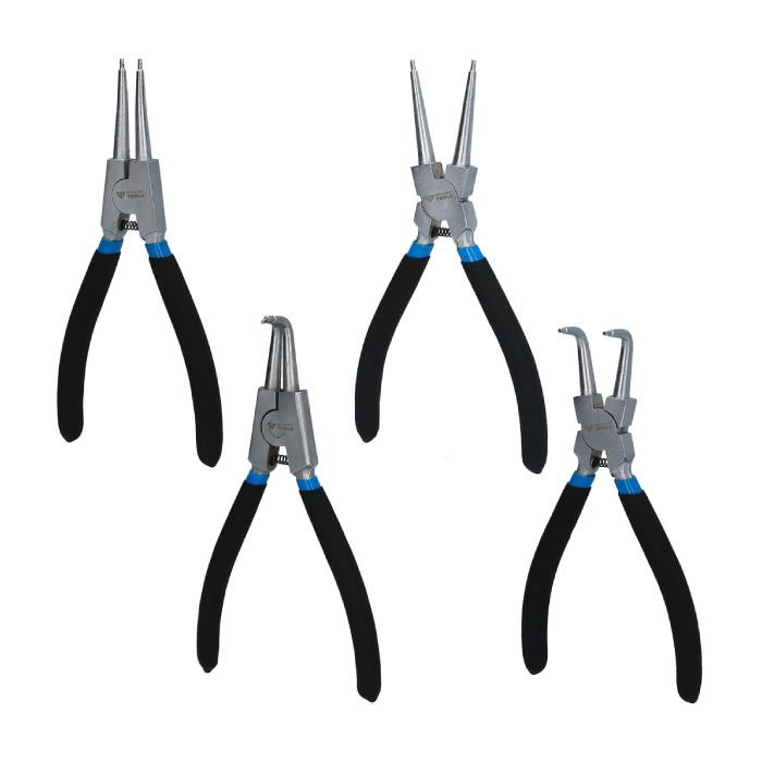 Jeu de pinces à circlips 175 mm - 4 PCS Jeu de pinces à circlips 175 mm - 4 PCS