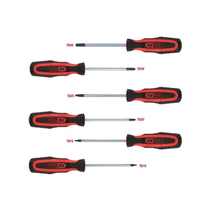 Jeu de tournevis Ergotorque Plus Torx percé - 6 PCS Jeu de tournevis Ergotorque Plus Torx percé - 6 PCS