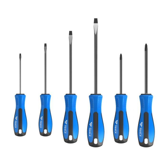 Jeu de tournevis, fente, PH - 6 PCS Jeu de tournevis, fente, PH - 6 PCS