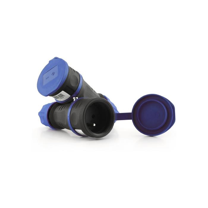 Prise femelle "DUAL SYSTEM" avec clapet - 2P + A Prise femelle "DUAL SYSTEM" avec clapet - 2P + A