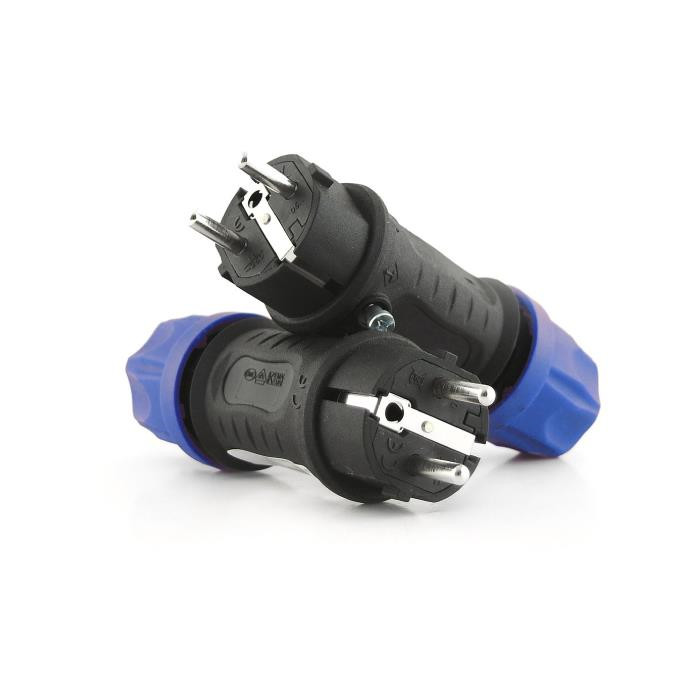 Prise mâle "DUAL SYSTEM" - 2P + A Prise mâle "DUAL SYSTEM" - 2P + A