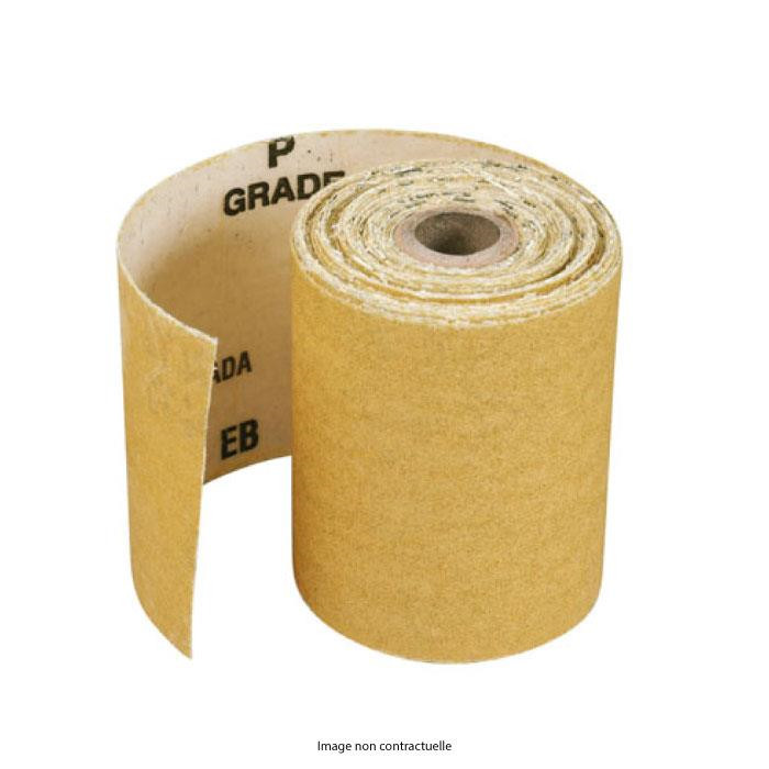 PRODIAXO Papier à ponçer minirouleau - 5 m x 115 mm  - Jaune - PRODIAXO Papier à ponçer minirouleau - 5 m x 115 mm  - Jaune -