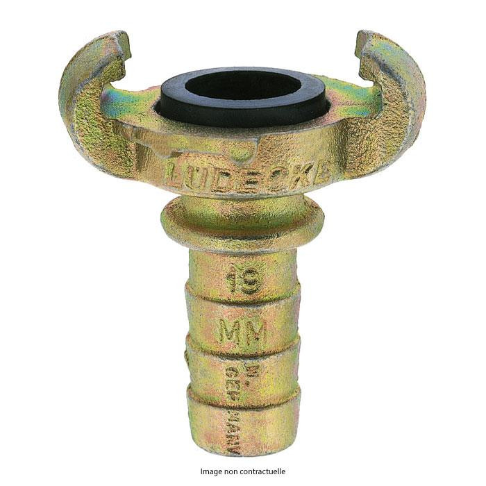 Raccord à griffe - profil "tête de chat" - avec collier de sécurité Raccord à griffe - profil "tête de chat" - avec collier de sécurité