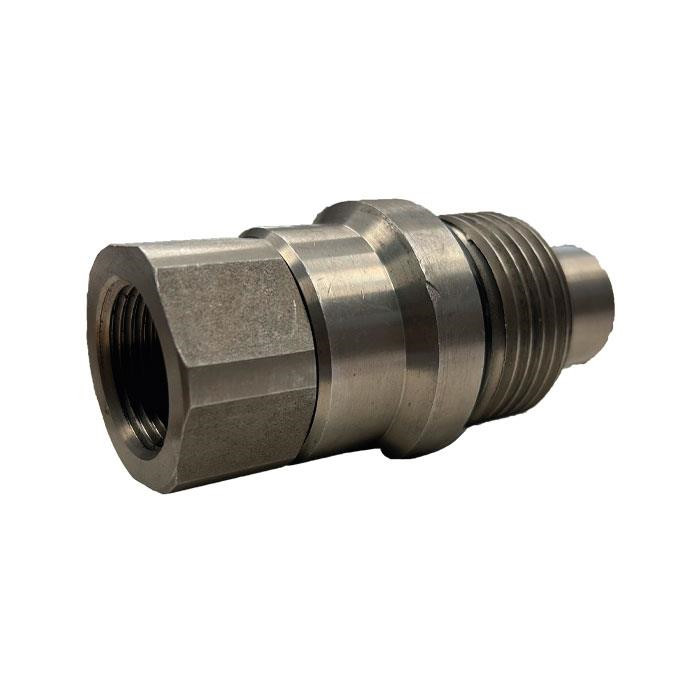 Raccord rapide à visser face plate M40X3 Mâle - 3/4" BSP Femelle - 350 bars Raccord rapide à visser face plate M40X3 Mâle - 3/4" BSP Femelle - 350 bars
