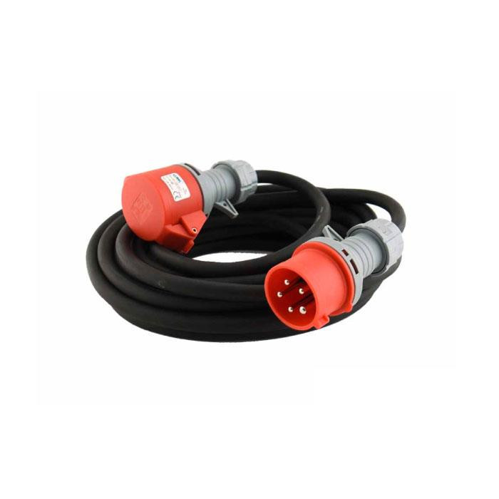 Rallonge néoprène en 60309 - 10 mètres - 400V - 16A - 39 + N + T Rallonge néoprène en 60309 - 10 mètres - 400V - 16A - 39 + N + T