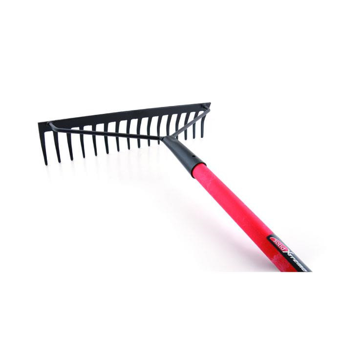 Râteau renforcé dents courbées - avec manche en fibre "F3010" Râteau renforcé dents courbées - avec manche en fibre "F3010"