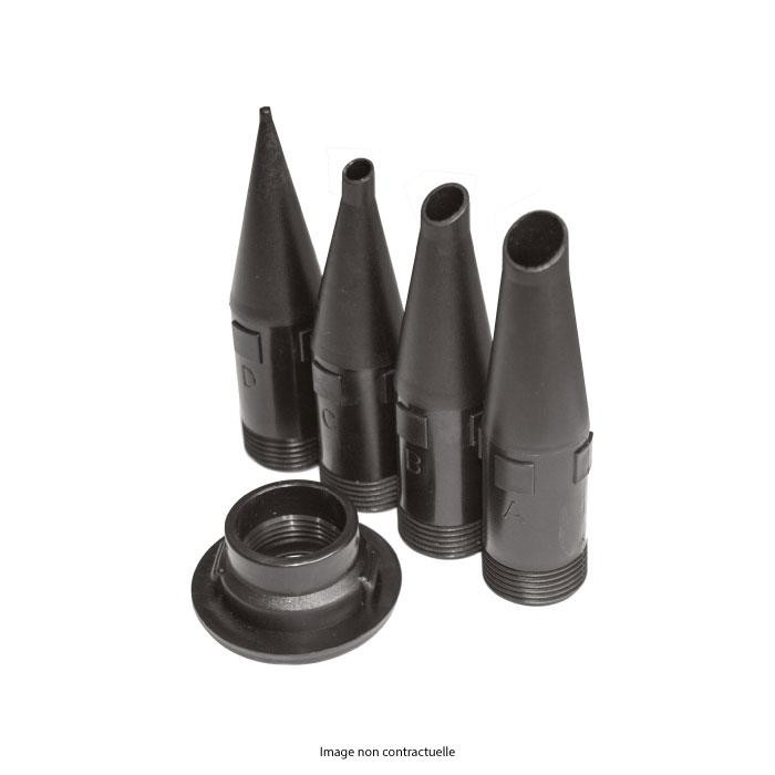 Set de 4 tétines à visser avec filet + connecteur MK1 Set de 4 tétines à visser avec filet + connecteur MK1