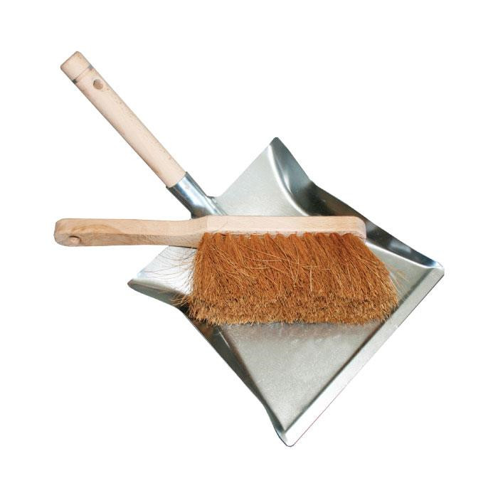 SET pelle à poussière métalique + balayette coco SET pelle à poussière métalique + balayette coco
