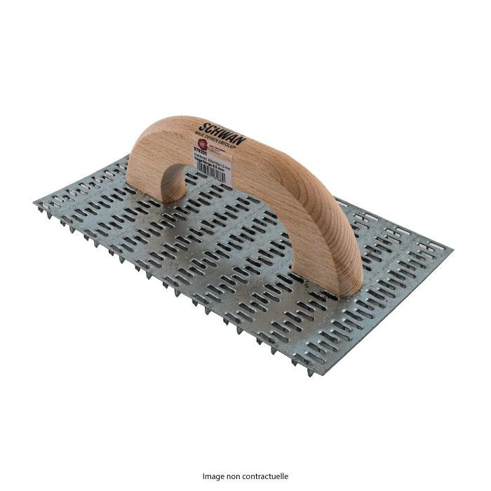 Taloche gratton pointes longues poignée en bois 255 x 155 mm Taloche gratton pointes longues poignée en bois 255 x 155 mm