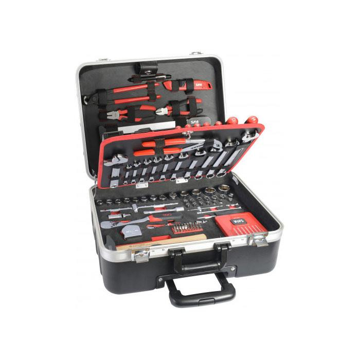 Valise Trolley équipée de 136 outils. Valise Trolley équipée de 136 outils.