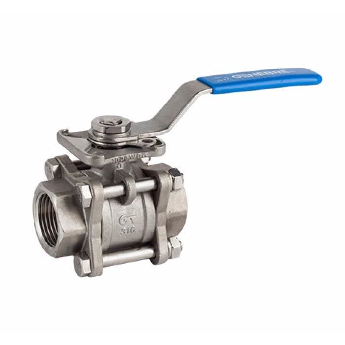 Vanne à boisseau sphérique en inox à commande manuelle Vanne à boisseau sphérique en inox à commande manuelle