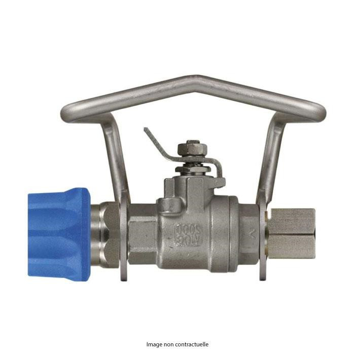 Vanne d'arrêt avec anse métallique - Type "ST-3100" - Femelle 1/2" Vanne d'arrêt avec anse métallique - Type "ST-3100" - Femelle 1/2"