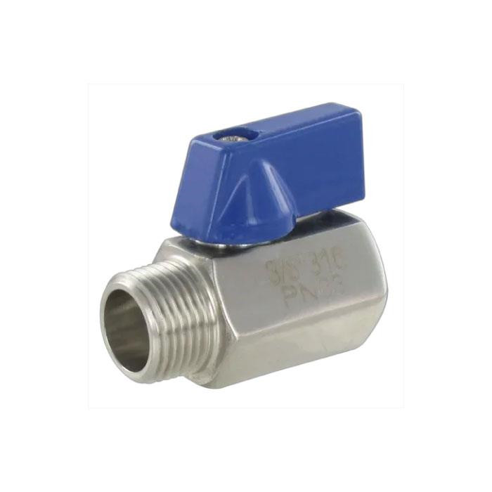 Vannes à boisseau sphérique - série mini inox mâle - femelle BSP cylindrique Vannes à boisseau sphérique - série mini inox mâle - femelle BSP cylindrique