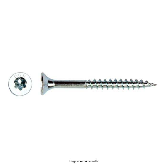 Vis à panneaux TF-T 5,0x80 Zn T25 200 pces Vis à panneaux TF-T 5,0x80 Zn T25 200 pces