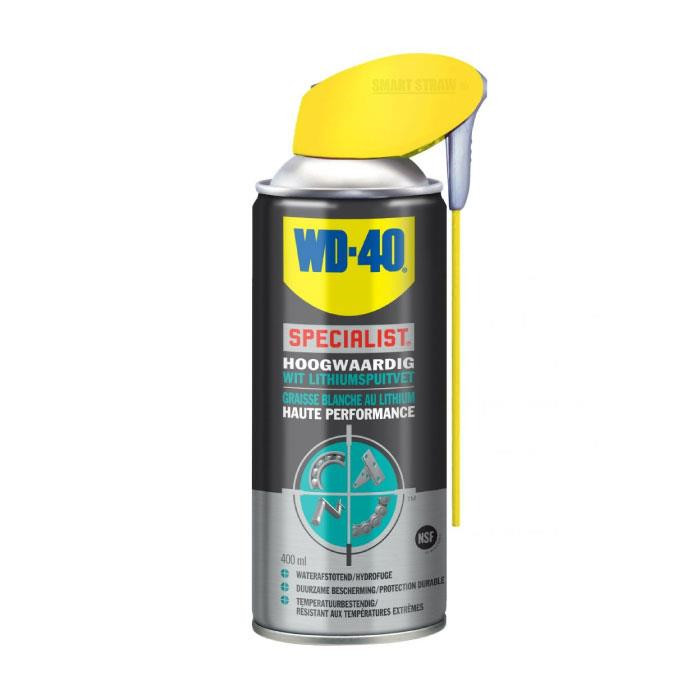 WD-40 SPECIALIST GRAISSE BLANCHE LITHIUM 400ML WD-40 SPECIALIST GRAISSE BLANCHE LITHIUM 400ML